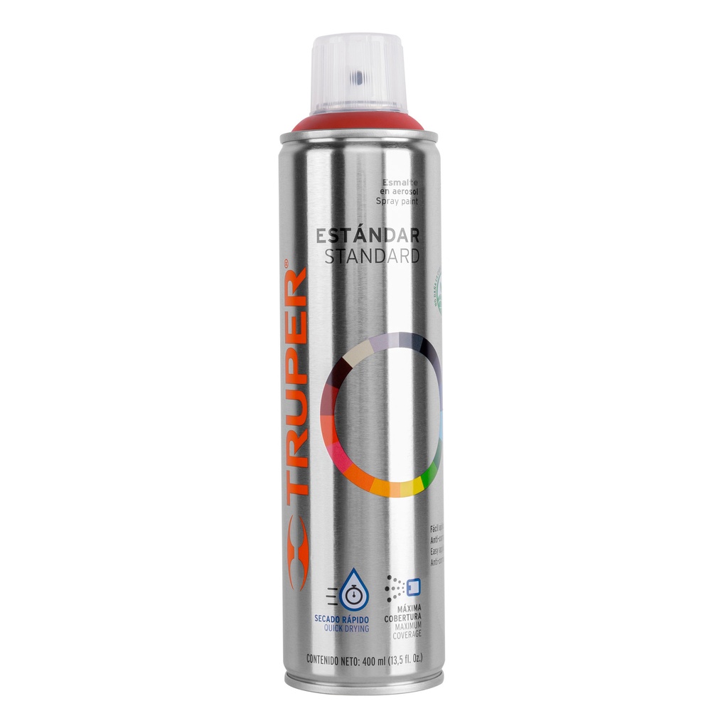 [T19055] Pintura en aerosol, rojo primario, bote esbelto, 400ml