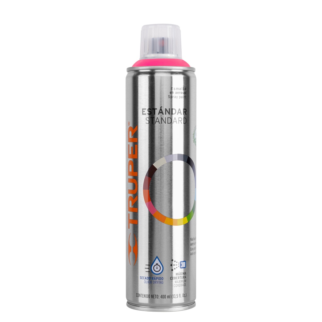 [T12734] Pintura en aerosol, rosa mexicano, bote esbelto, 400 ml