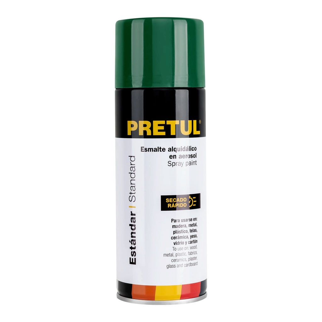 [T27184] Pintura en aerosol, verde hoja, 400 ml, Pretul