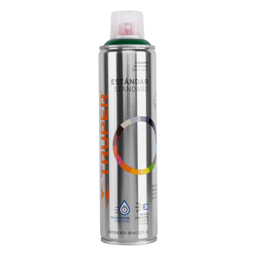 [T19047] Pintura en aerosol, verde hoja, bote esbelto, 400 ml
