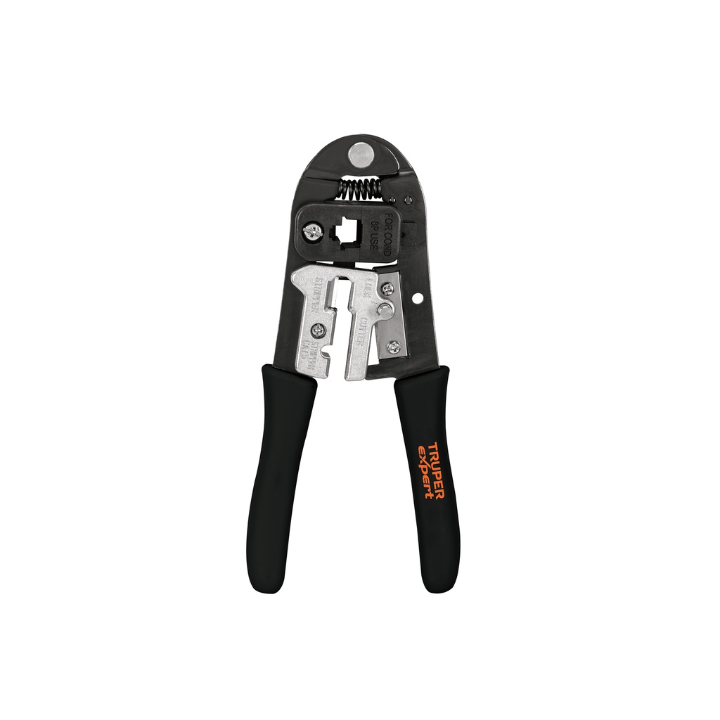 Pinza 8' ponchadora para cables RJ-45, 8 contactos, Truper