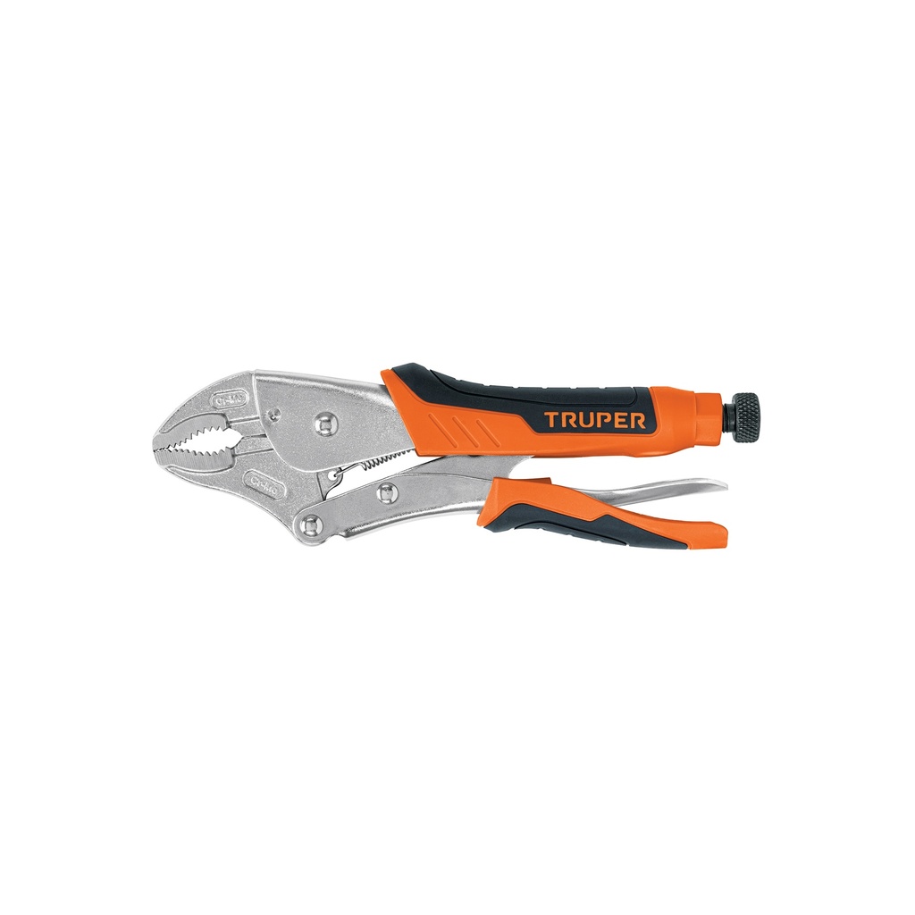 [T17436] Pinza de presión 10' mordaza curva mango de vinil, Truper