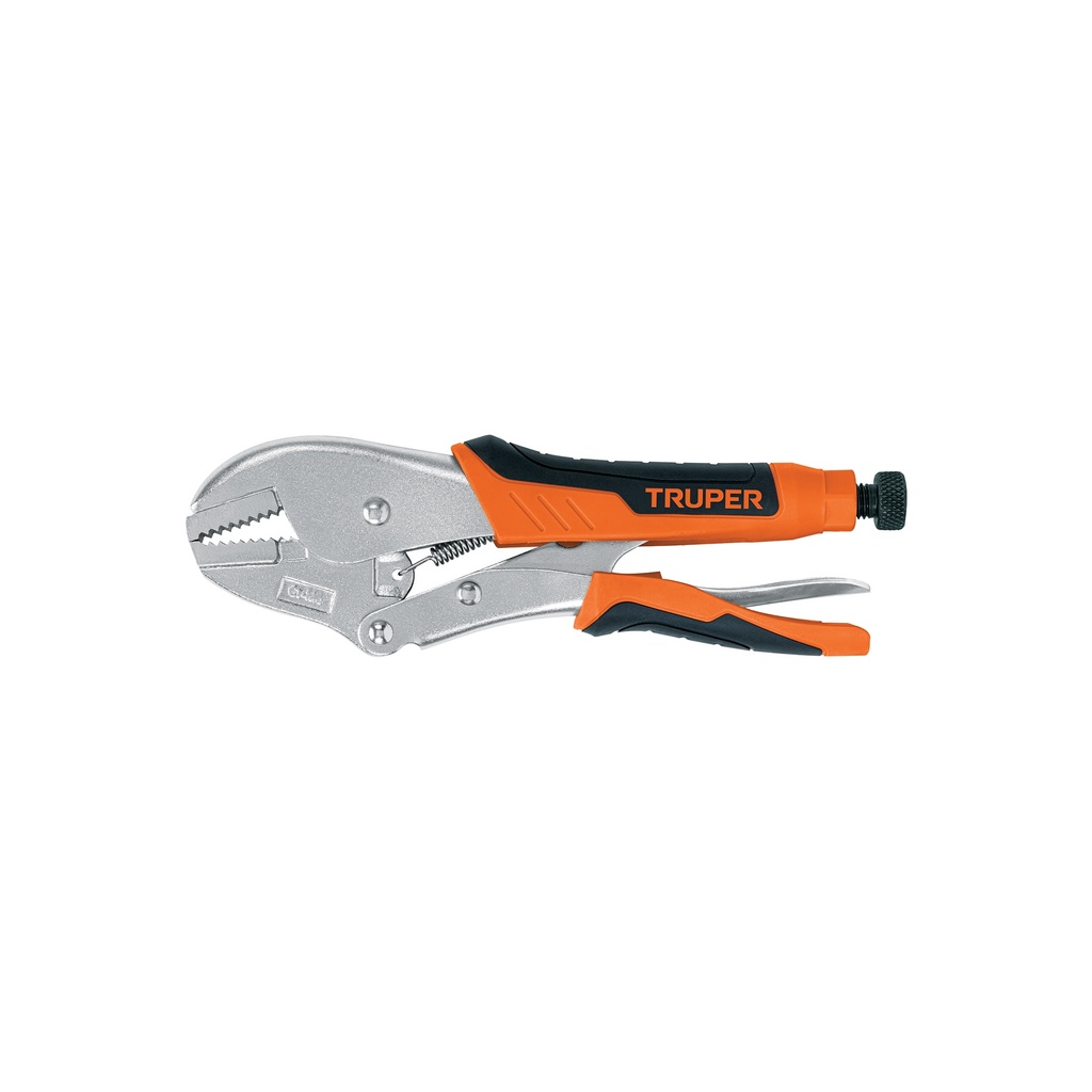 [T17437] Pinza de presión 10' mordaza recta mango de vinil, Truper