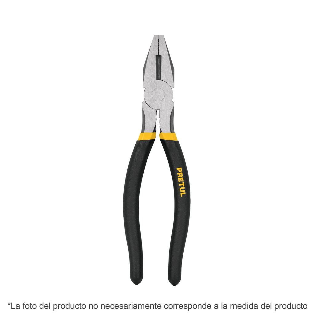 Pinza para electricista 7' mango de vinil, Pretul