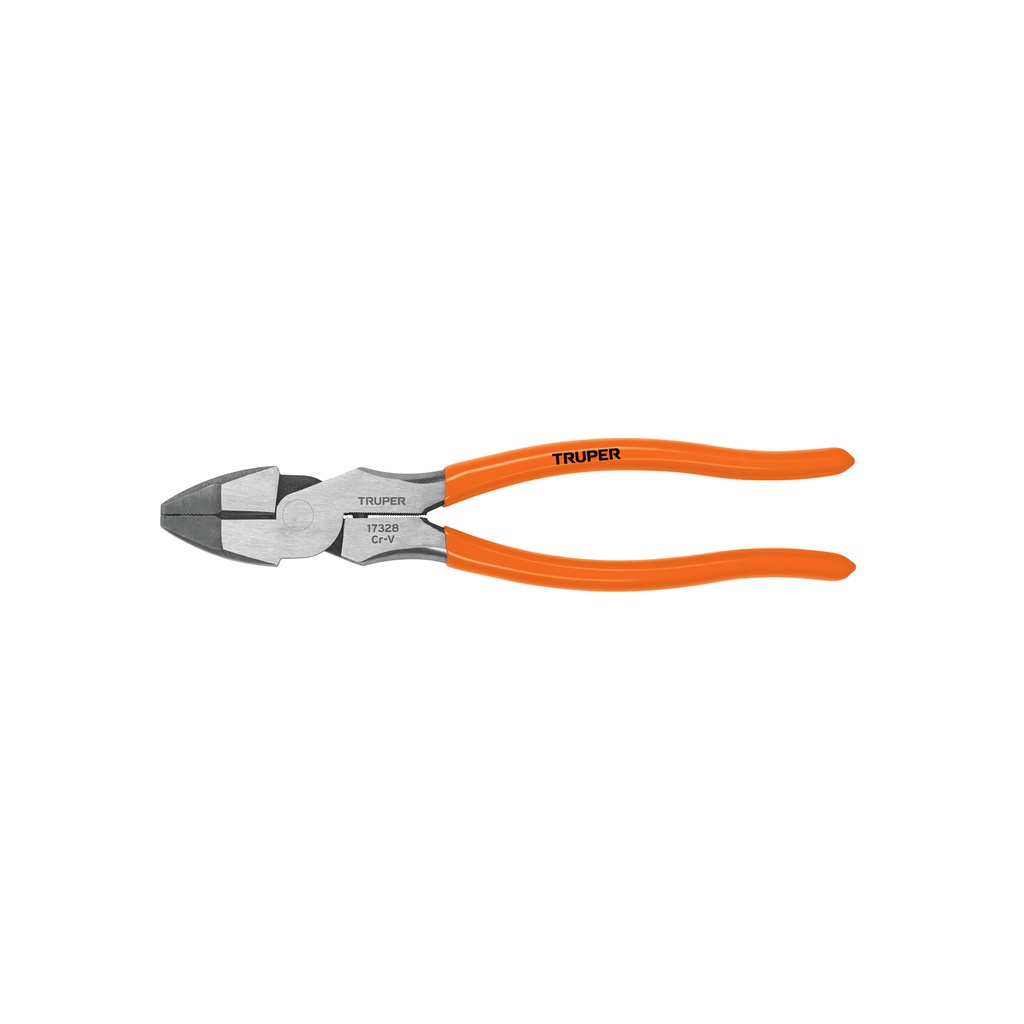[T17328] Pinza para electricista 9' alta palanca mango PVC, Truper