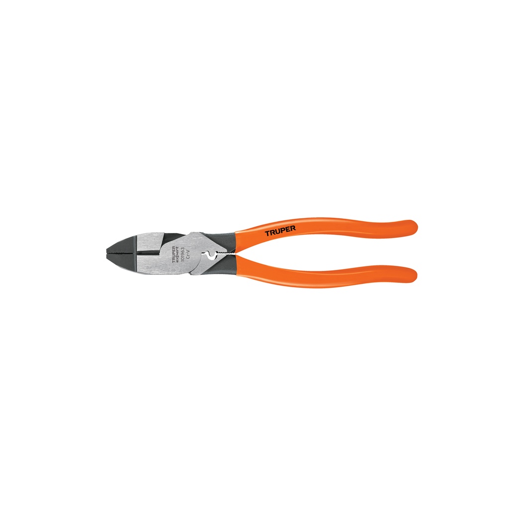 Pinza para electricista 9' c/ponchador de terminales, Expert