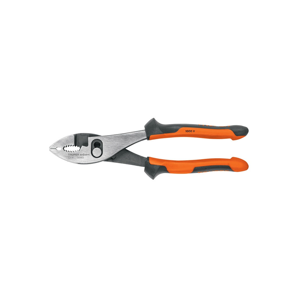 [T13065] Pinzas de chofer 8' mango Comfort Grip, Truper Expert