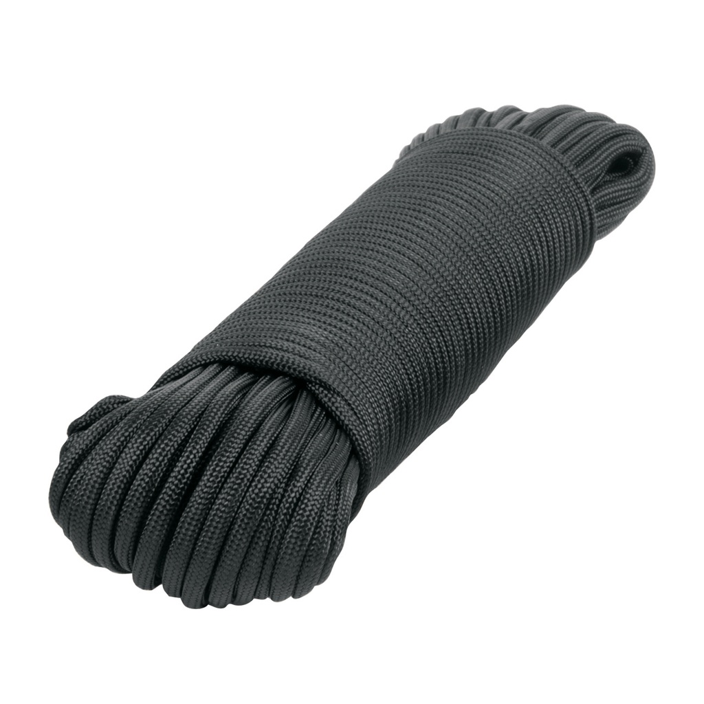 Piola de Nylon Paracord de 4mm x 30 m, negro, Fiero - Pag 557