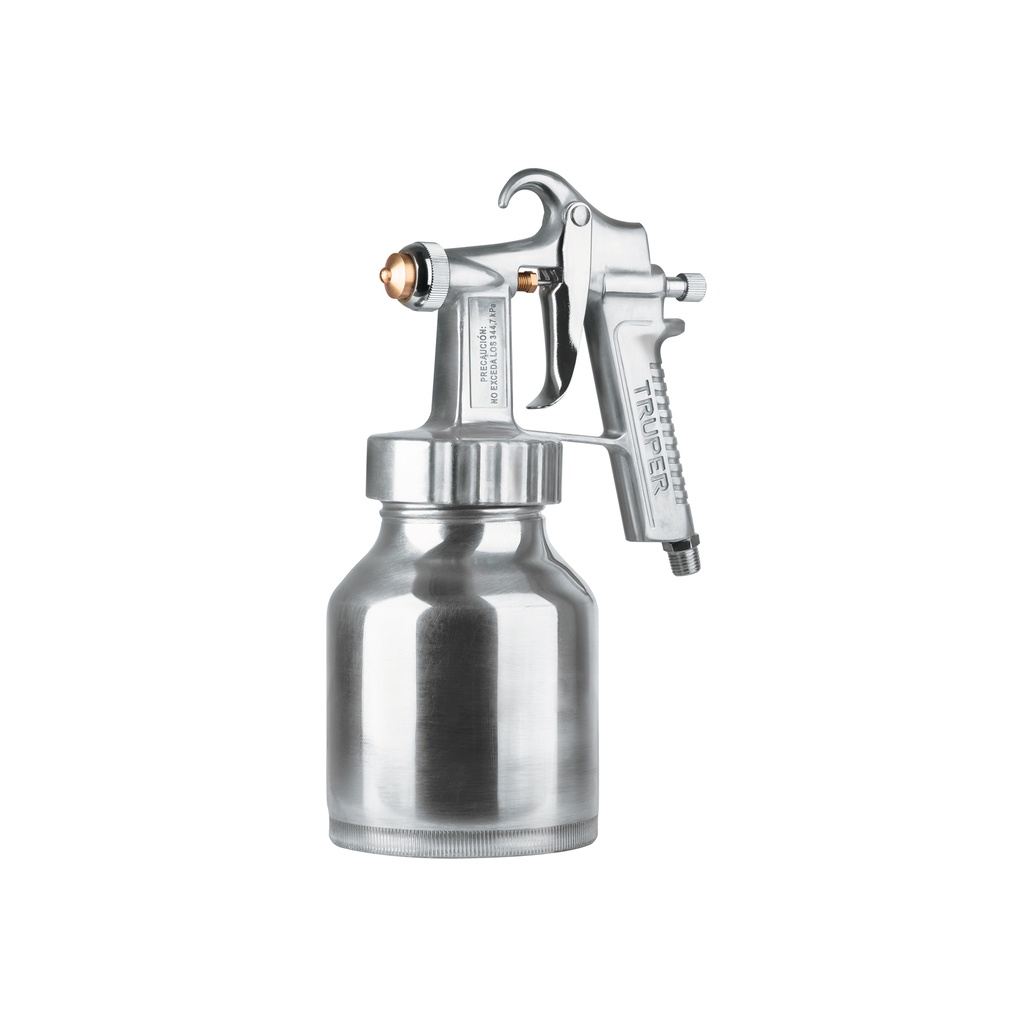 [T14037] Pistola p/pintar baja presión, pulida, entrada inf, Truper