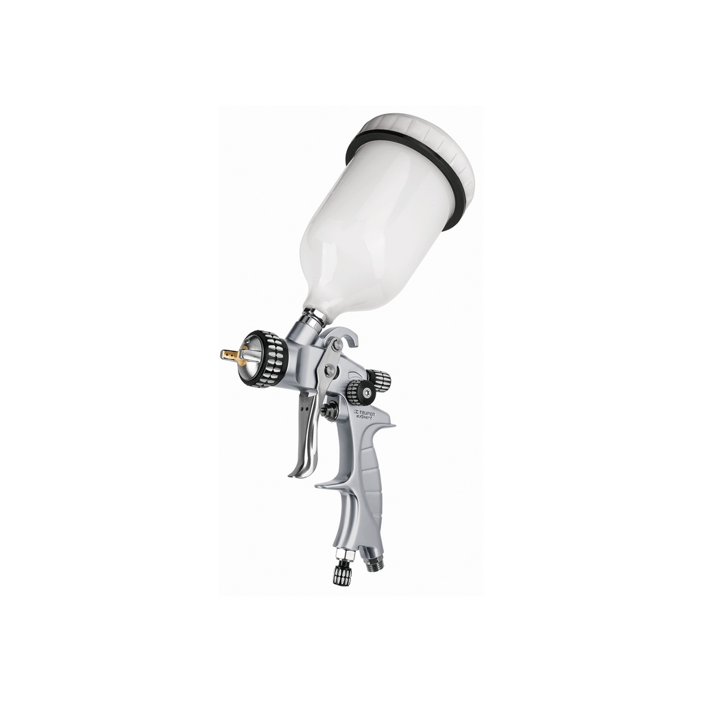 Pistola p/pintar gravedad HVLP vaso plástico, 1.4 mm, Expert