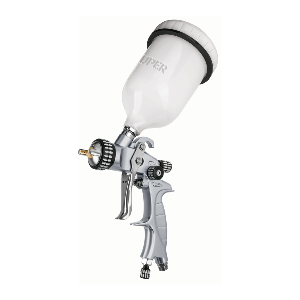 [T14031] Pistola p/pintar gravedad HVLP vaso plástico, 1.4 mm, Expert