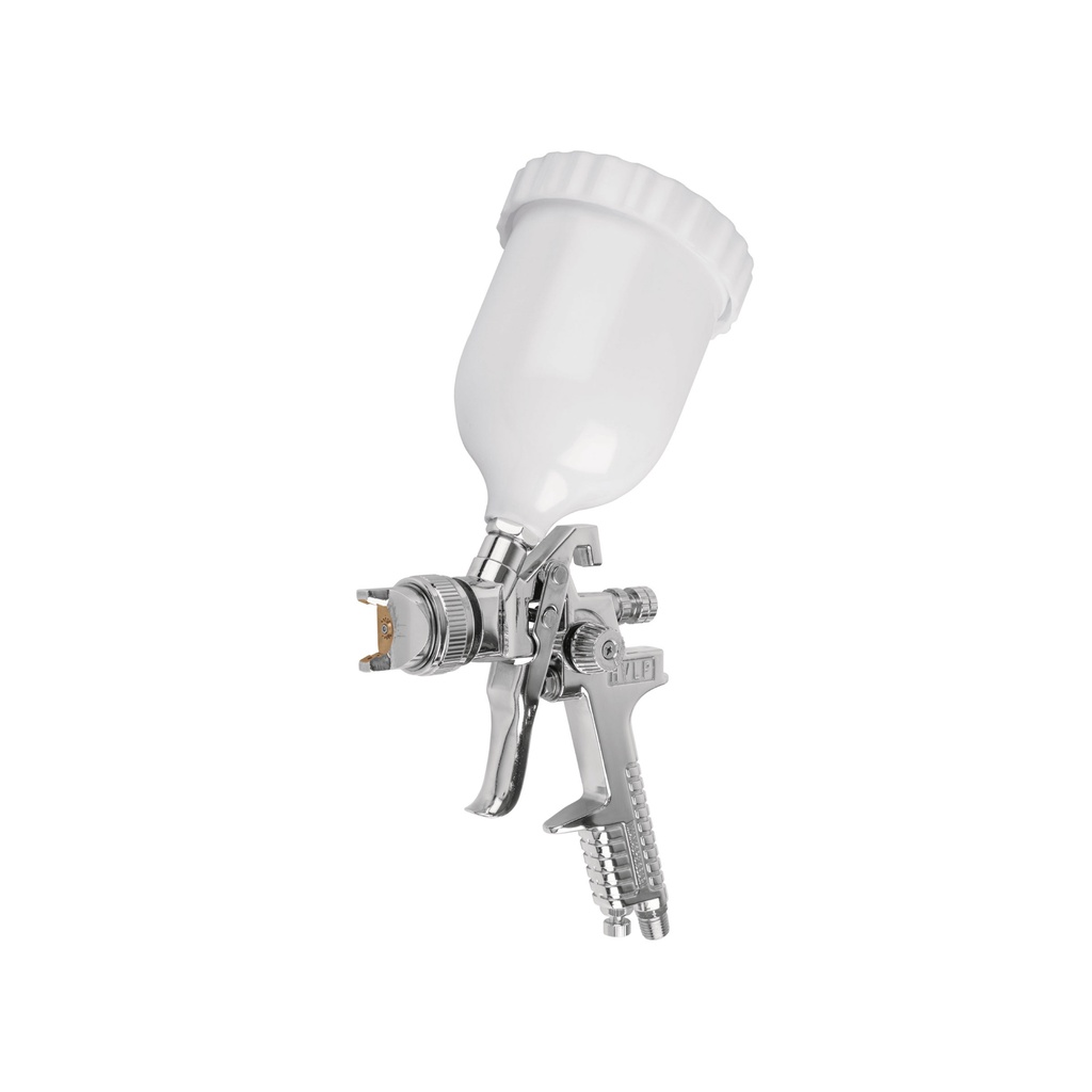 [T12128] Pistola p/pintar gravedad HVLP vaso plástico, 1.4 mm, Truper