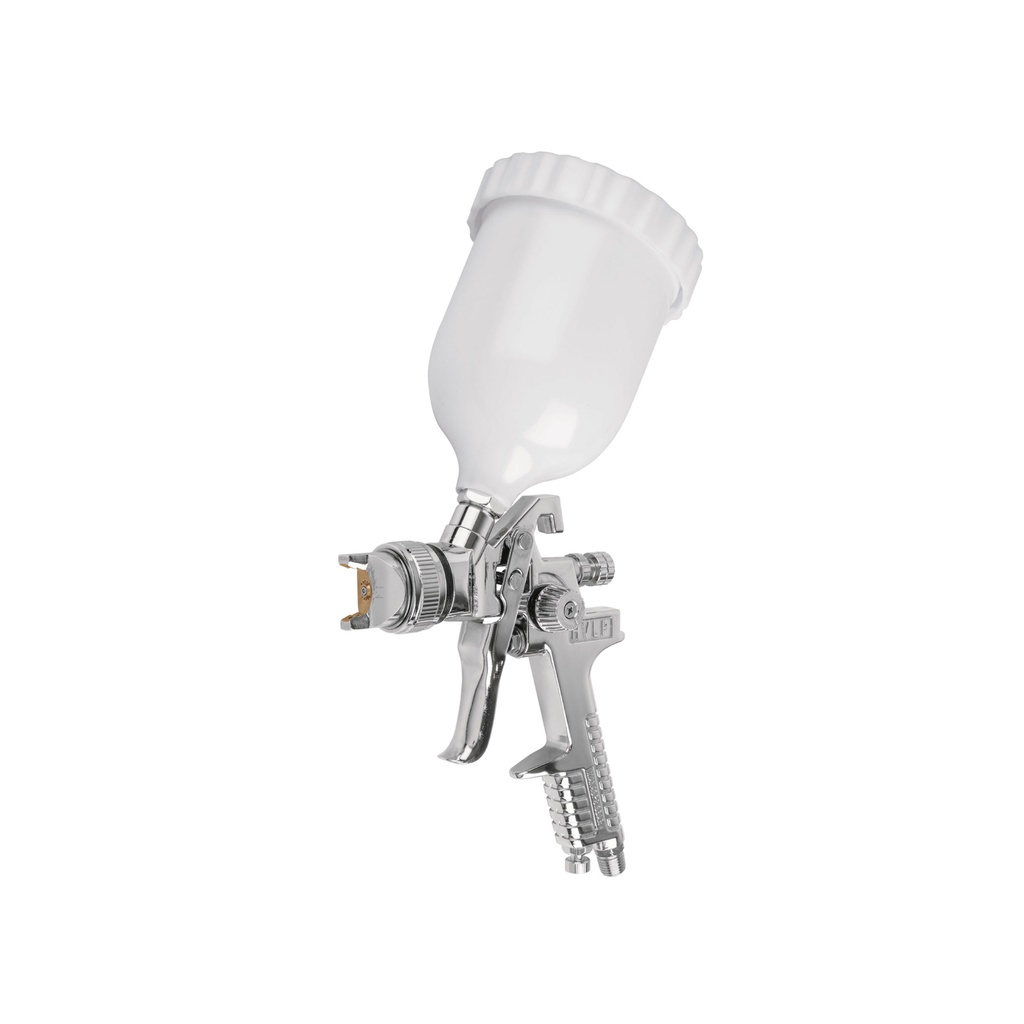 [T12131] Pistola p/pintar gravedad HVLP vaso plástico, 2 mm, Truper