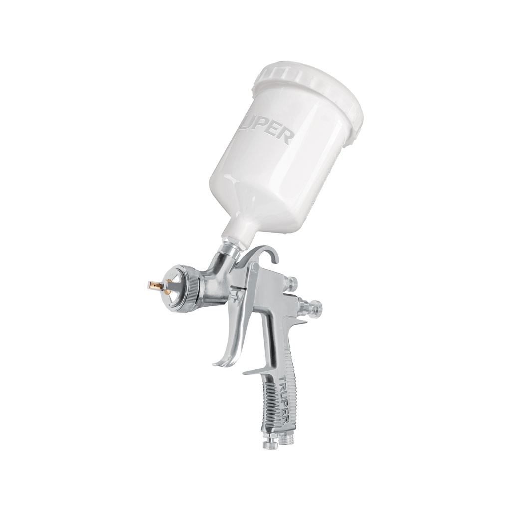 [T101091] Pistola p/pintar gravedad LVLP vaso plástico, 1.7 mm, Truper