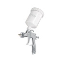 Pistola p/pintar gravedad LVLP vaso plástico, 2 mm, Truper