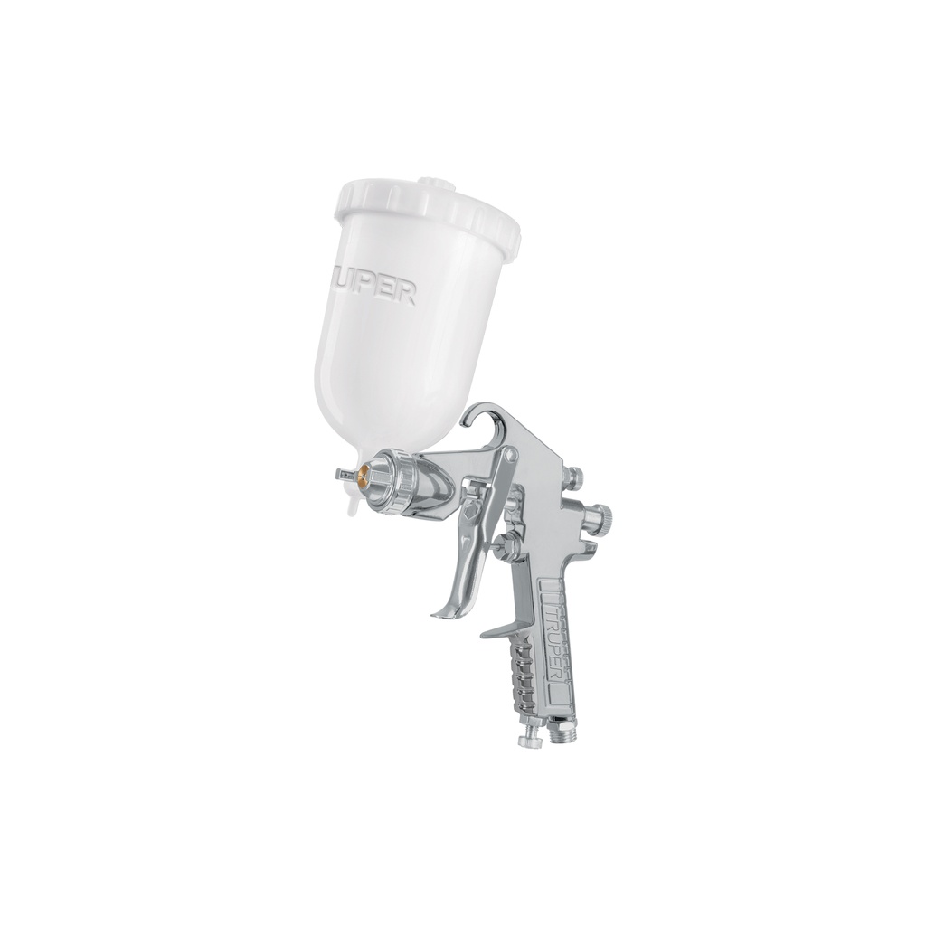 [T101857] Pistola p/pintar gravedad LVMP vaso plástico, 2 mm, Truper