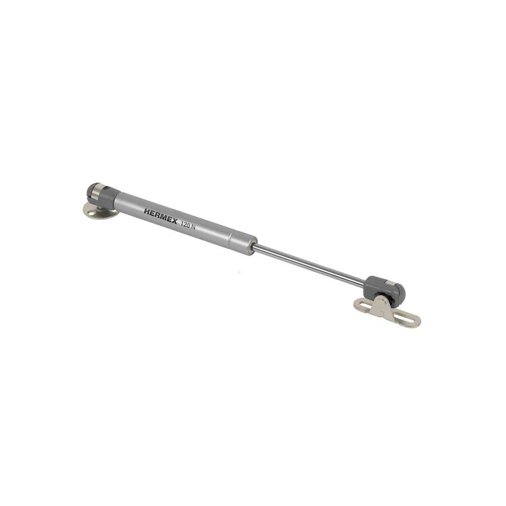 Pistón a gas con capacidad de 120N / 12kg, Hermex