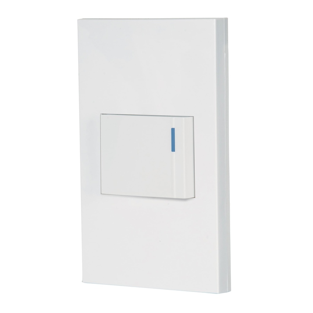 [T45592] Placa armada 1 interruptor, 1.5 módulos, Española, blanco