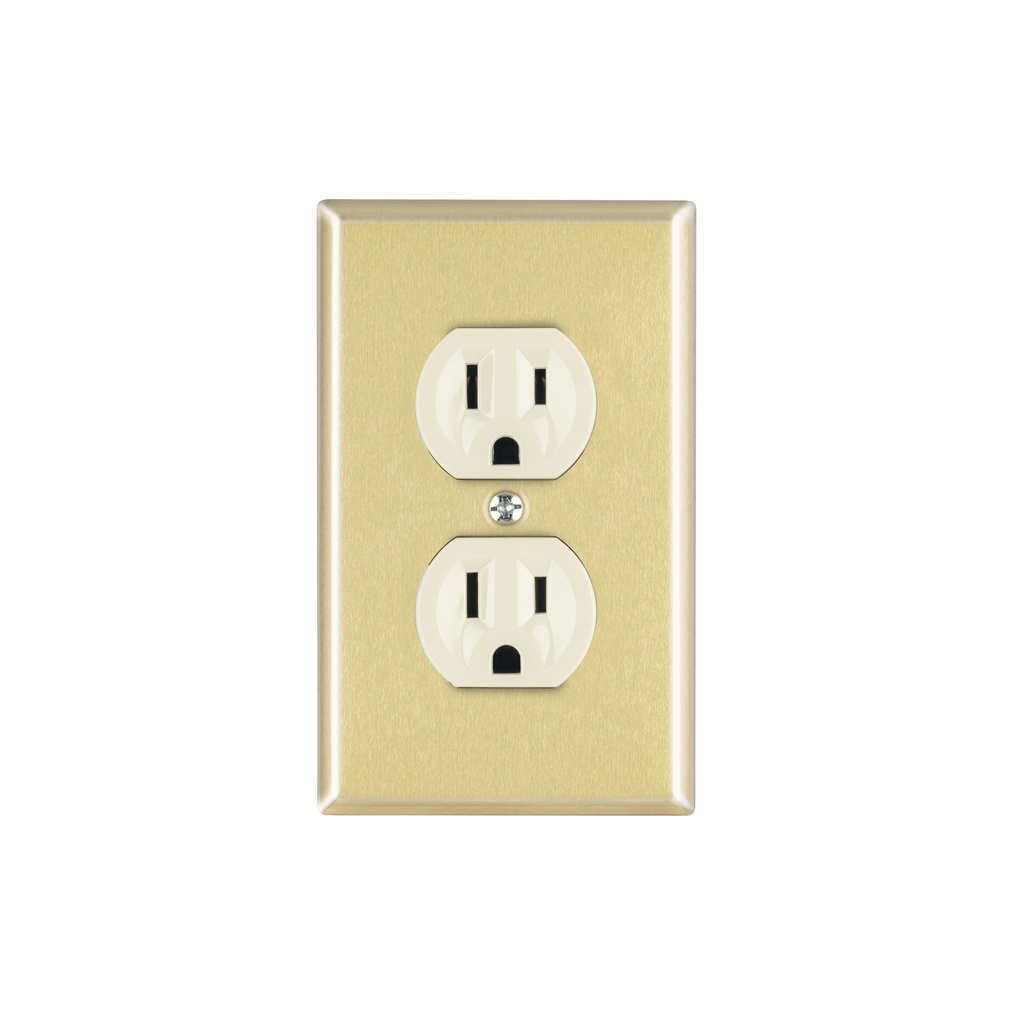 Placa armada 2 contactos polarizados,línea Standard, alumini - Pag 407