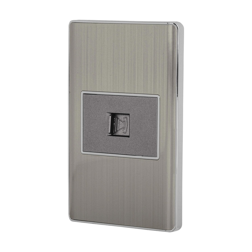 Placa armada acero inox 1 toma para teléfono 1.5 mód, Lisboa - Pag 404