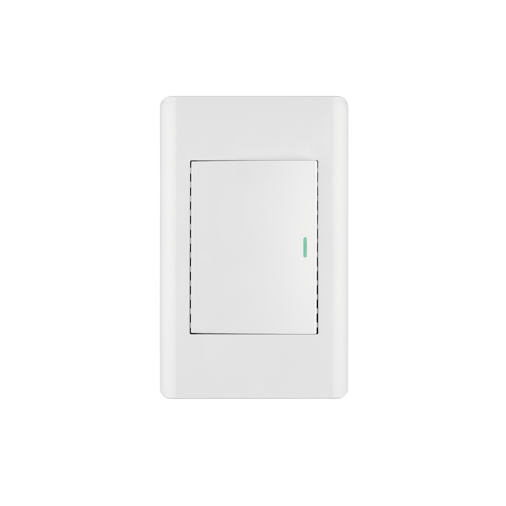 Placa armada blanca 1 interruptor 3 módulos, Lisboa, Volteck - Pag 532