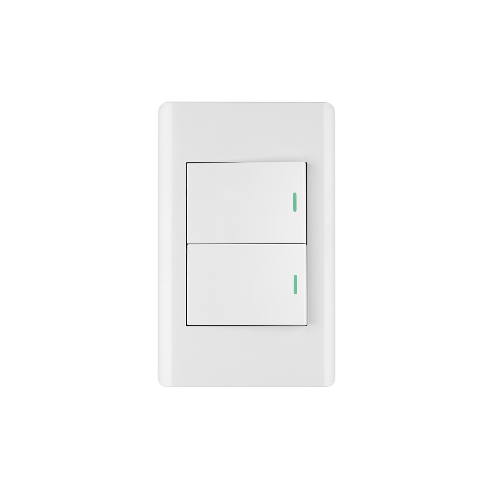 Placa armada blanca 2 interruptores 1.5 módulos, Lisboa - Pag 403