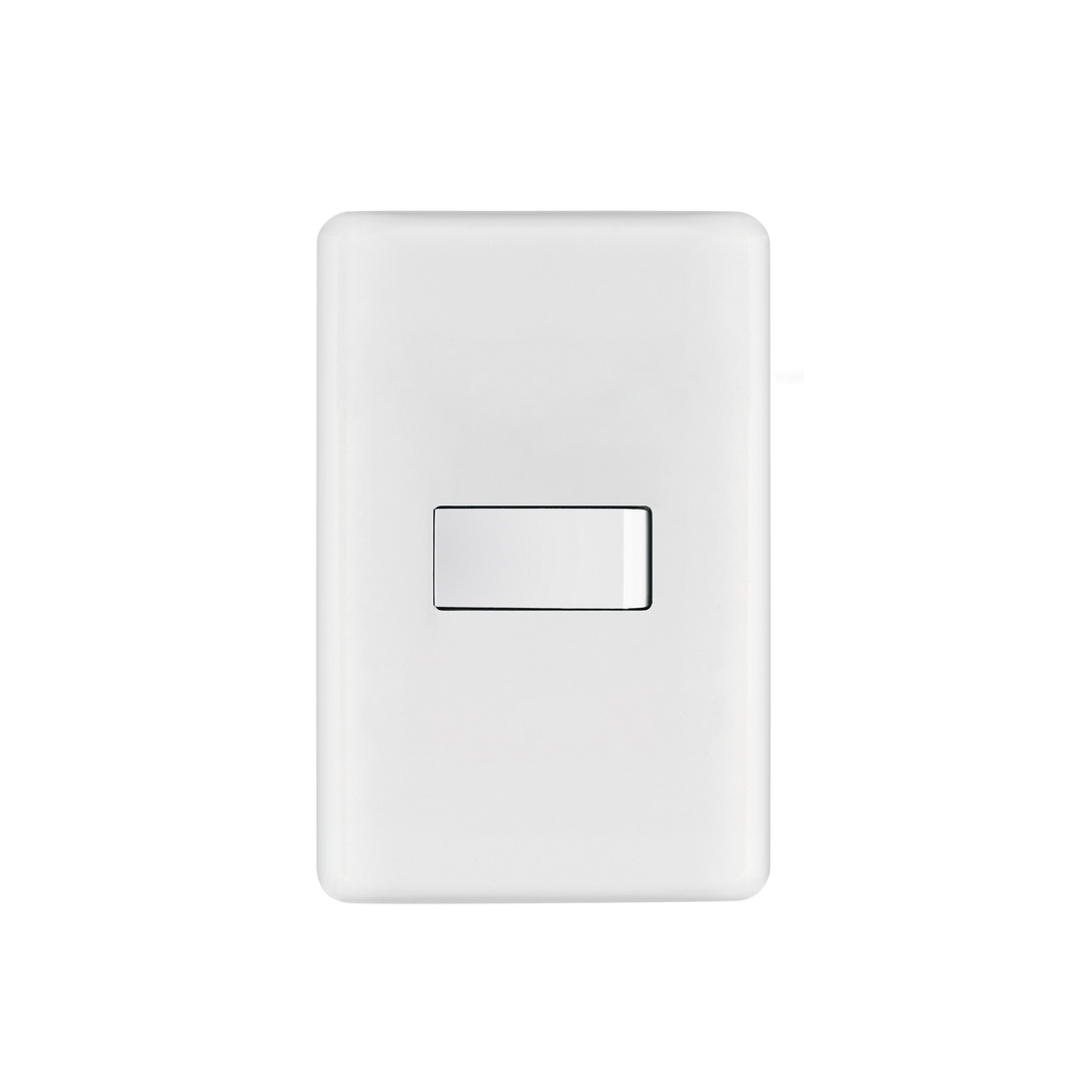 Placa armada con 1 interruptor de 3 vías, Volteck Basic