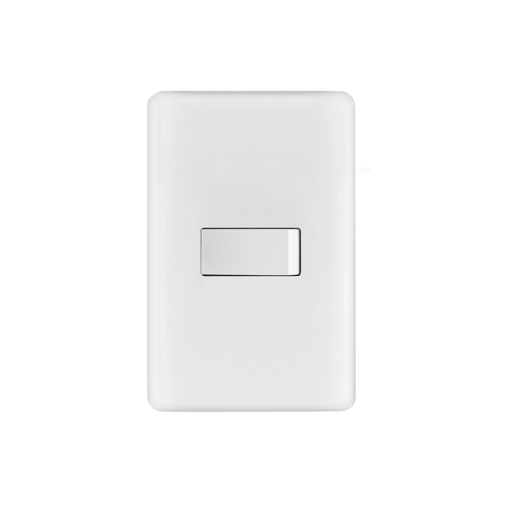 [T25078] Placa armada con 1 interruptor sencillo, Volteck Basic