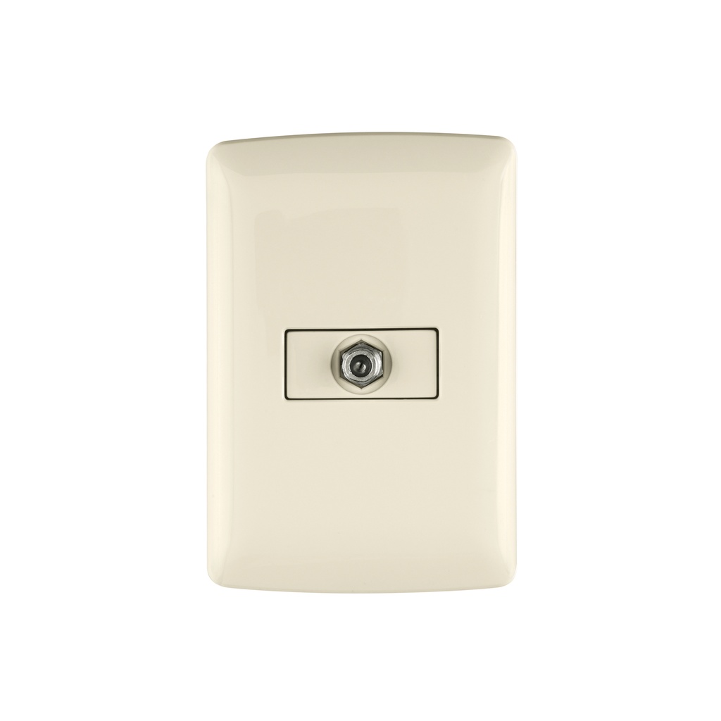 Placa armada con conexión para TV, marfil, línea Italiana - Pag 396