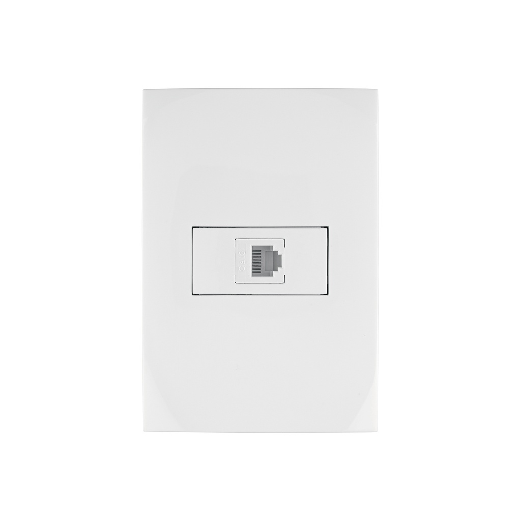 Placa armada con entrada para teléfono, línea Oslo, blanco - Pag 399