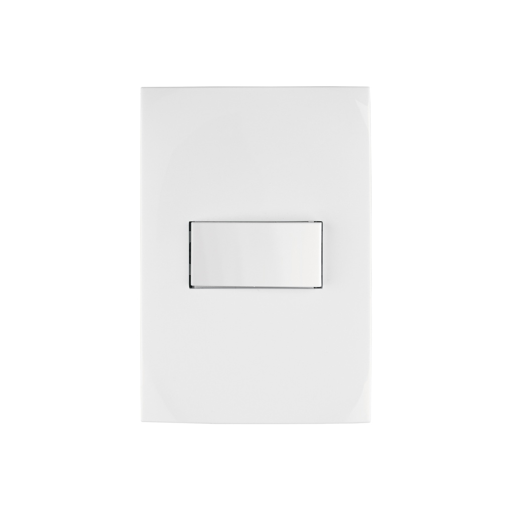Placa armada con interruptor sencillo, línea Oslo, blanco - Pag 525