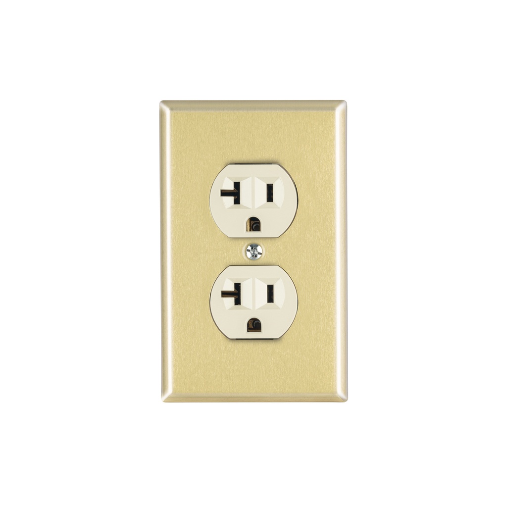 Placa armada contacto dúplex,2 polos,línea Standard, alumini - Pag 407