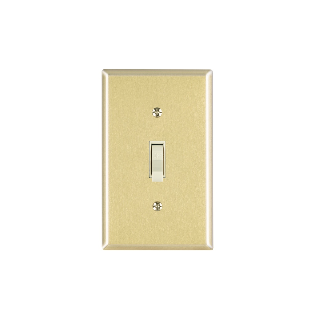 Placa armada interruptor sencillo, línea Standard, aluminio - Pag 537