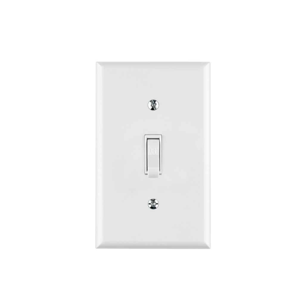 Placa armada interruptor sencillo, línea Standard, blanco - Pag 407