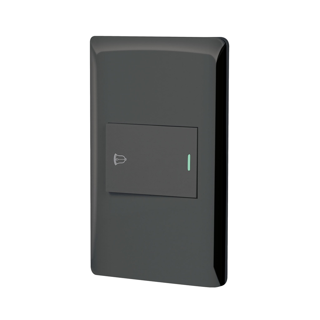 Placa armada negra 1 interruptor de timbre 1.5 mód, Lisboa - Pag 403