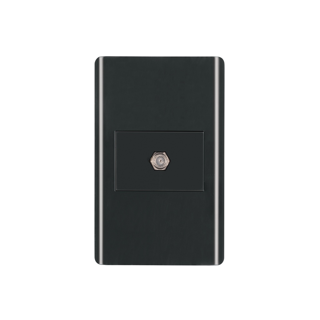 Placa armada negra 1 toma de TV, 1.5 módulos, Lisboa - Pag 404