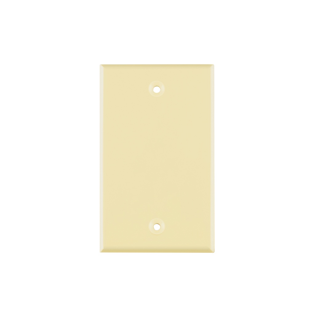 Placa de ABS ciega, Standard, marfil, Volteck