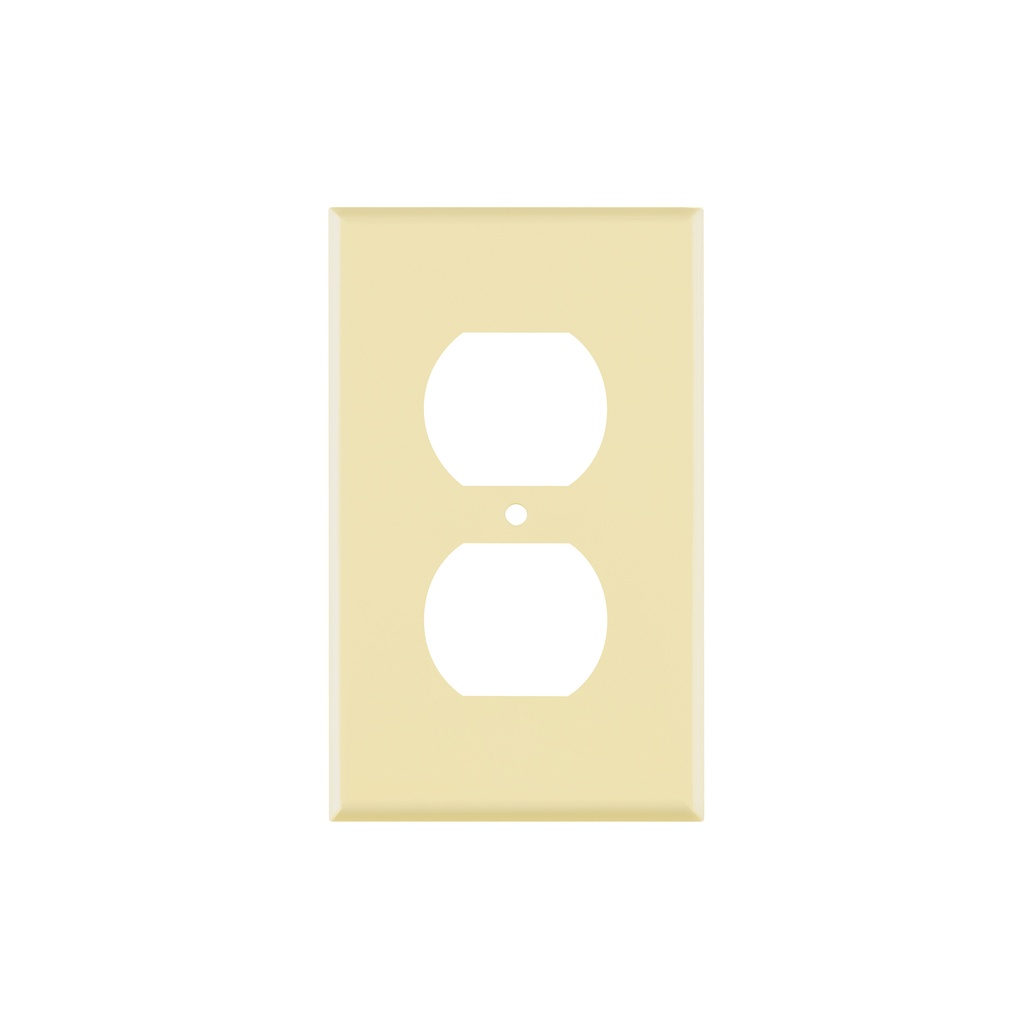 [T46406] Placa de ABS dúplex, Standard, marfil, Volteck