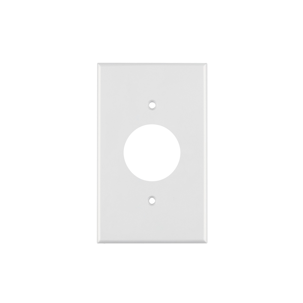 [T47725] Placa de ABS para contacto redondo, Standard, blanco