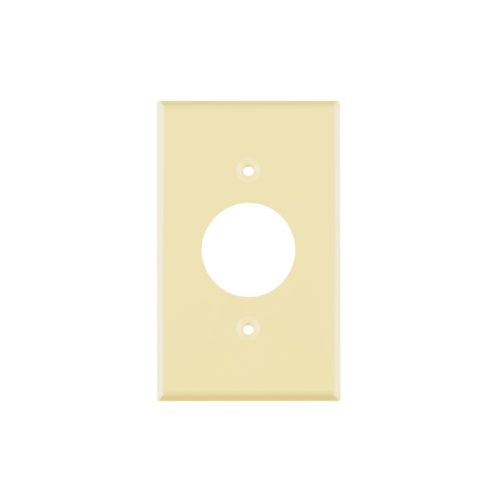 [T46412] Placa de ABS para contacto redondo, Standard, marfil