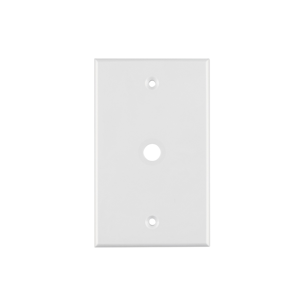 Placa de ABS pasacable, Standard, blanco, Volteck