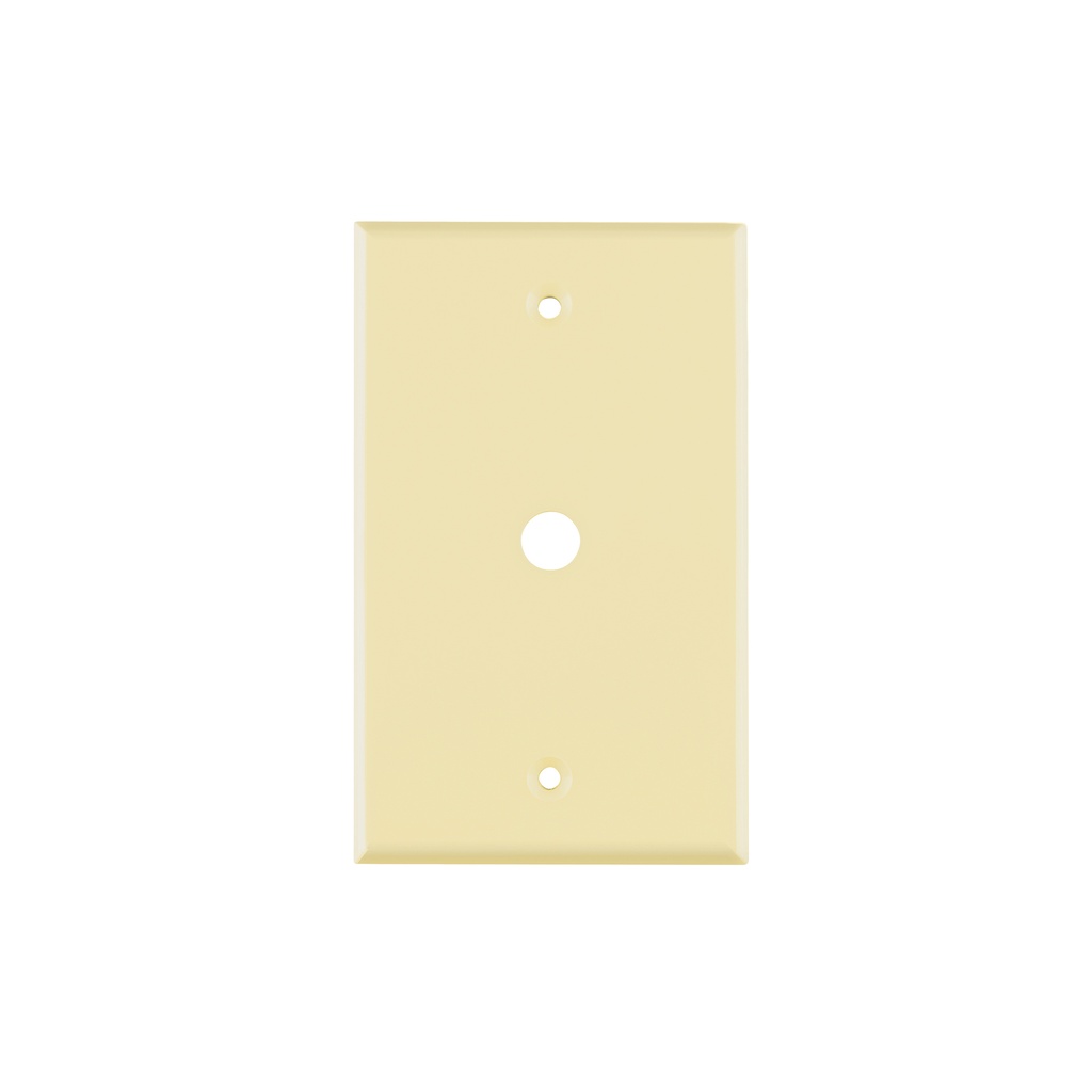 Placa de ABS pasacable, Standard, marfil, Volteck