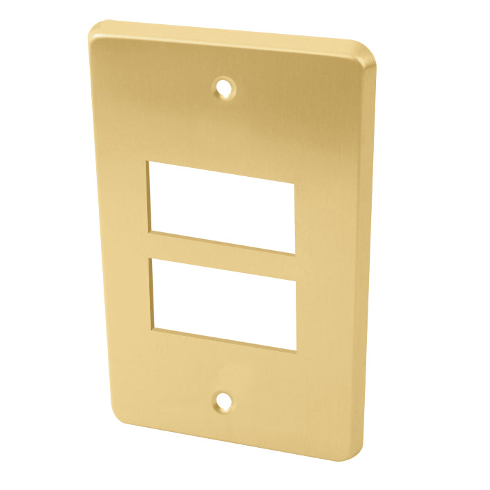 Placa de aluminio de 2 modulos