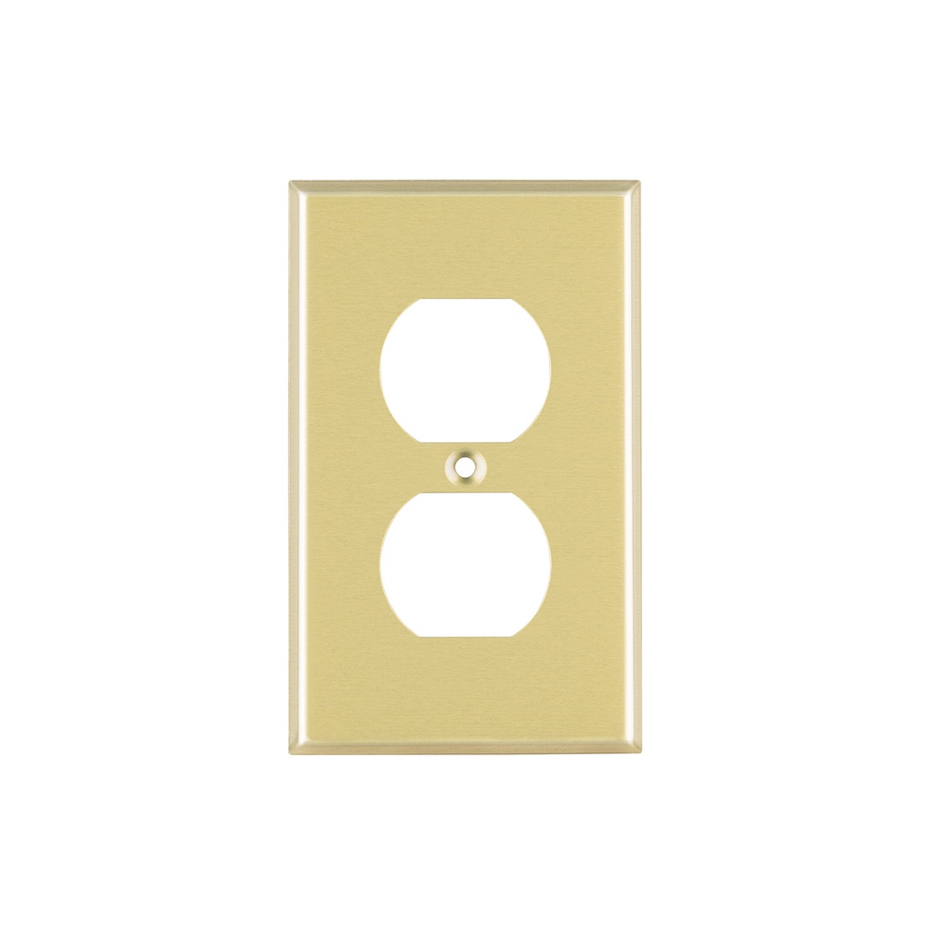 Placa dúplex de aluminio, línea Standard, Volteck