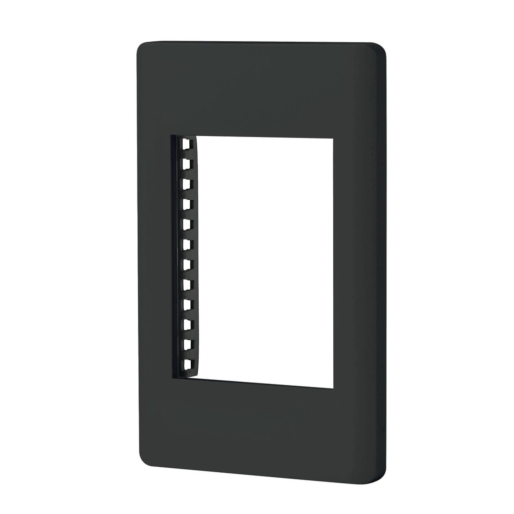 Placa negra de 1 ventana 3 módulos, línea Lisboa, Volteck - Pag 530