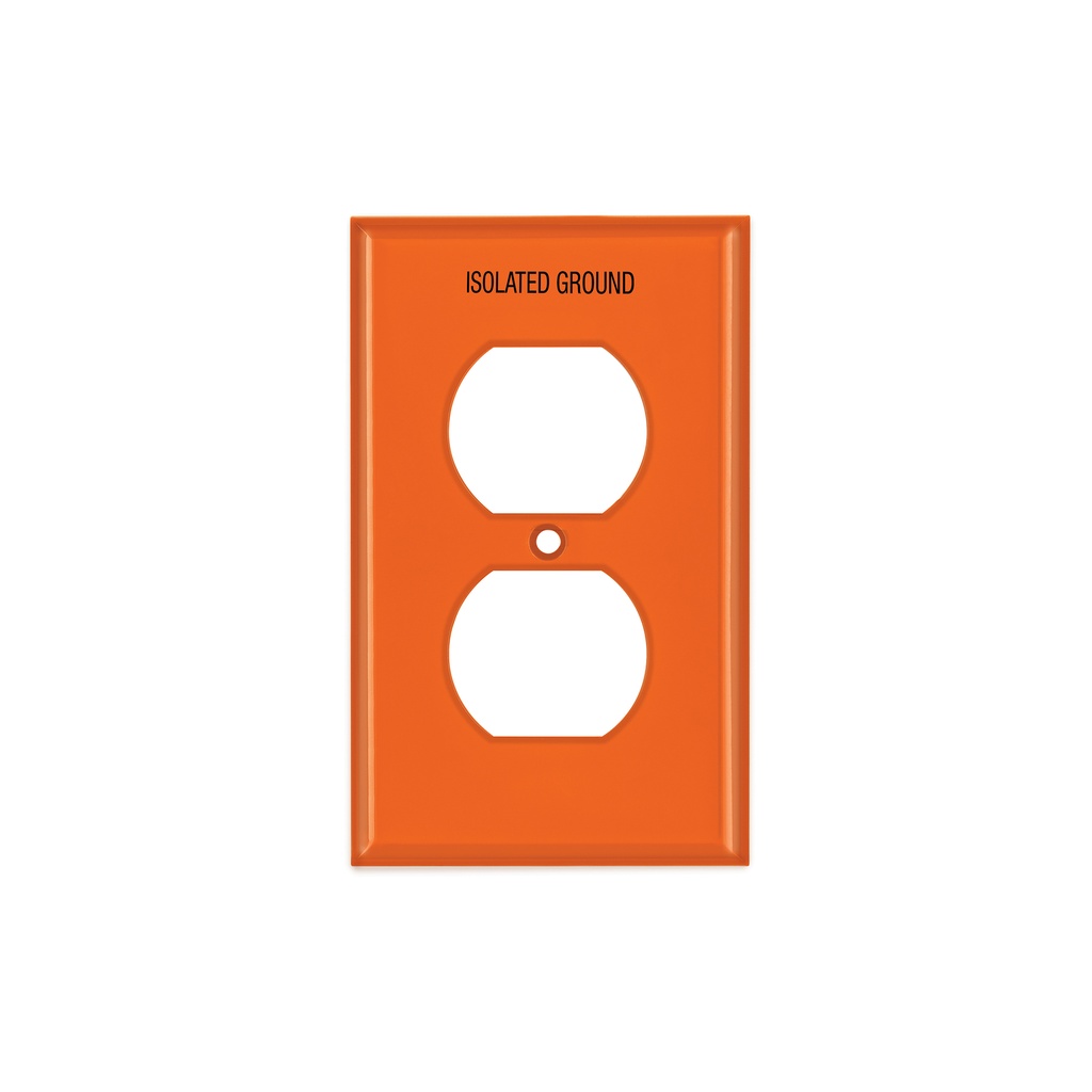 Placa para contacto dúplex tierra aislada, línea estándar - Pag 406