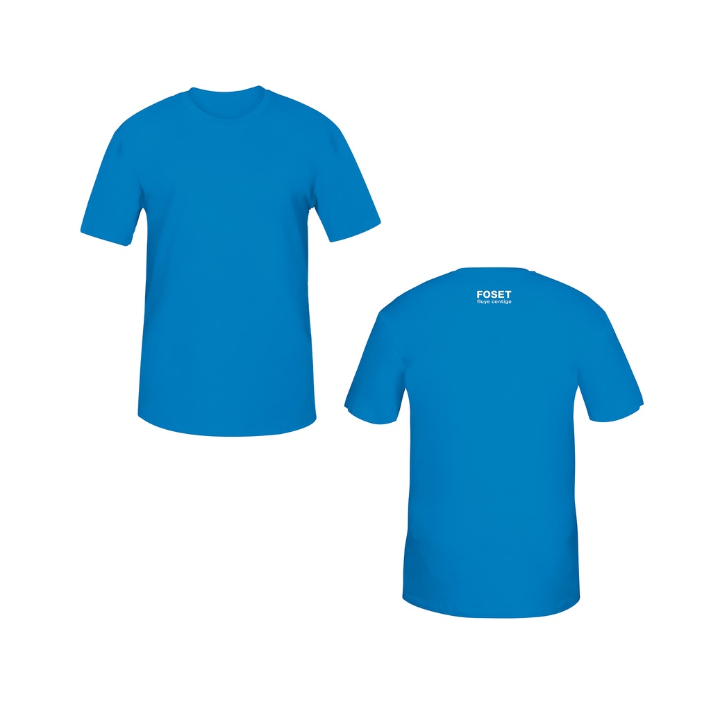 Playera cuello redondo para hombre, azul, M, Truper