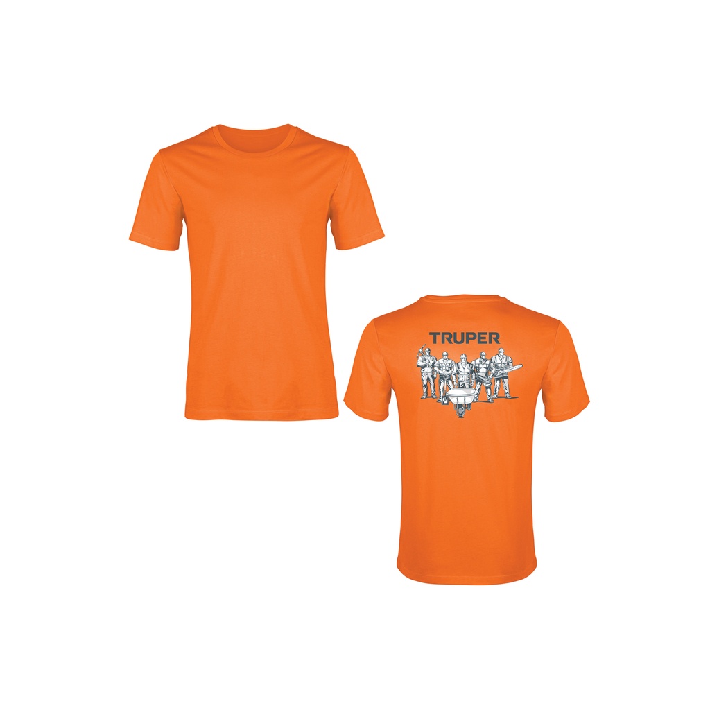 Playera cuello redondo para hombre, naranja, CH, Truper - Pag 607