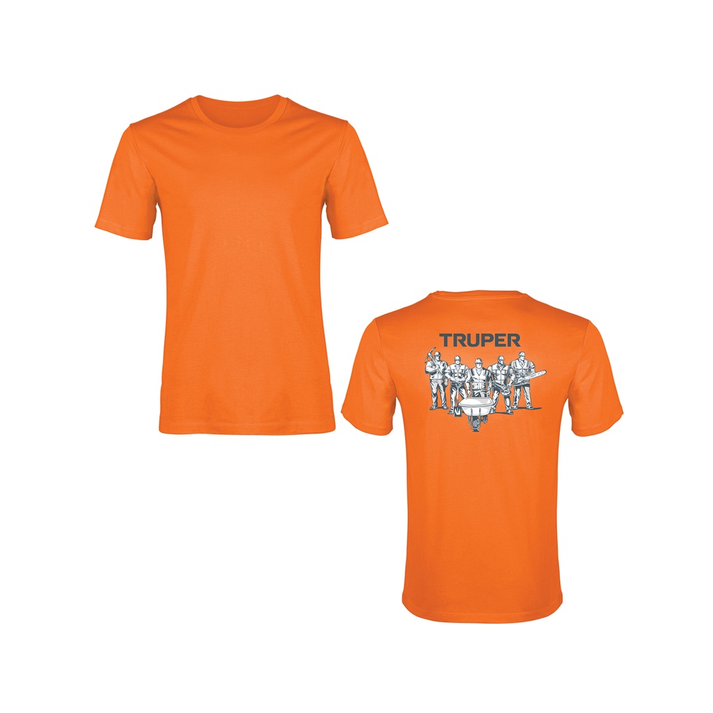Playera cuello redondo para hombre, naranja, M, Truper - Pag 607