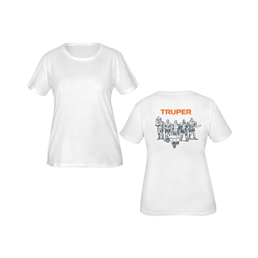Playera cuello redondo para mujer, blanca, M, Truper - Pag 607